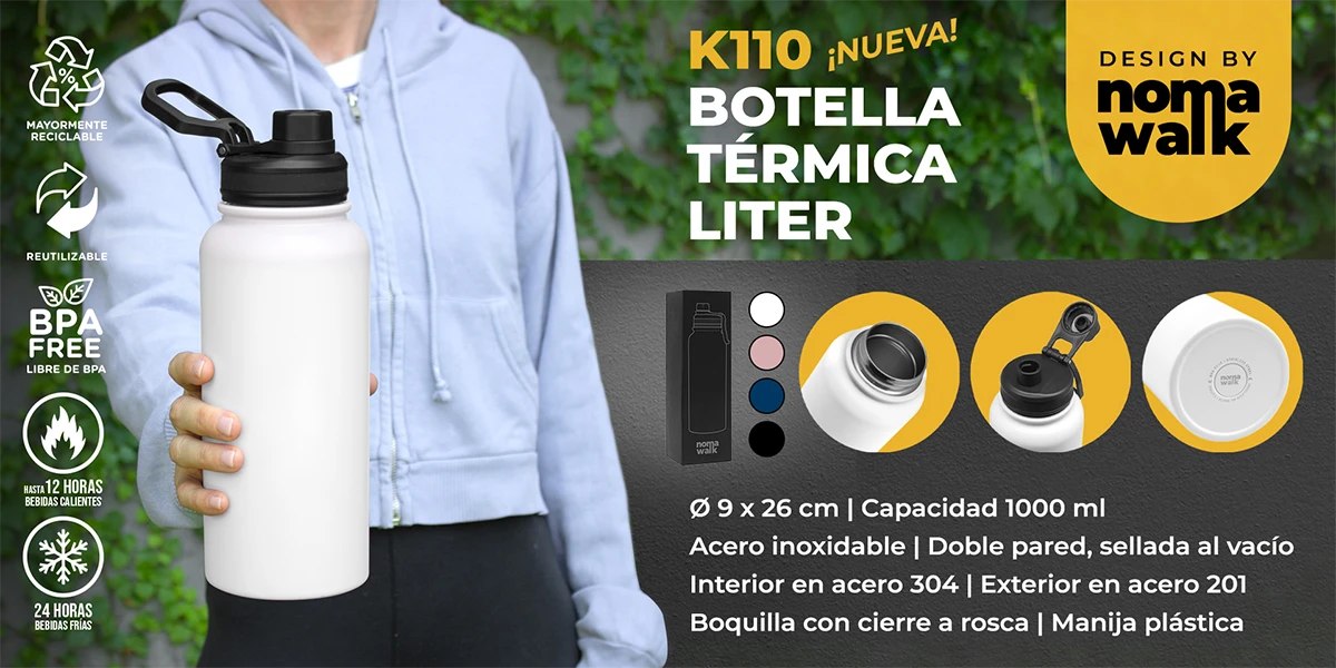 Botella Térmica Liter K110-01 ChilePromo.cl Regalos Corporativos