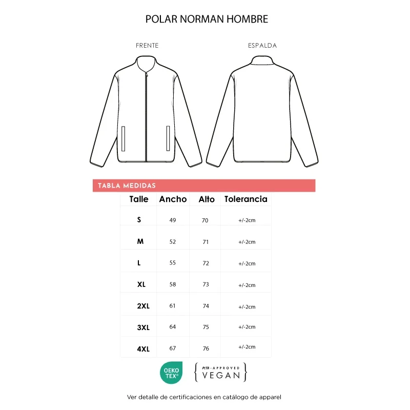 Polar Hombre Norman con logo para Empresas | Ropa y Accesorios | Regalos Corporativos ChilePromo | 94-04