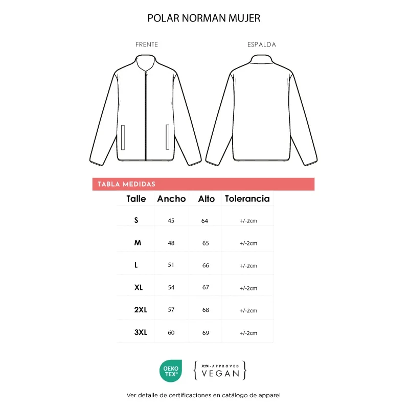 Polar Mujer Norman con logo para Empresas | Ropa y Accesorios | Regalos Corporativos ChilePromo | 111-04
