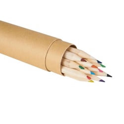 Regalos Corporativos Personalizados | Lápices y Bolígrafos Personalizados | Set de 12 lápices de colores Eco con logo