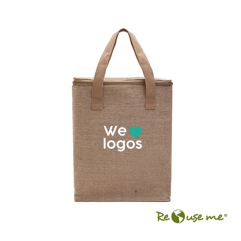 Cooler de Yute 9 Litros con logo para Empresas | Coolers y Loncheras | Regalos Corporativos ChilePromo | 192-04