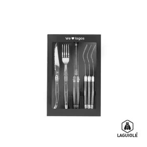 Set de 8 Cubiertos Laguiole con logo para Empresas | Accesorios Cocina | Regalos Corporativos ChilePromo | 203-04