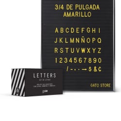 Regalos Corporativos Personalizados | Escritorio y Oficina | Set de Letras para Cartelera Letters 3/4 con logo