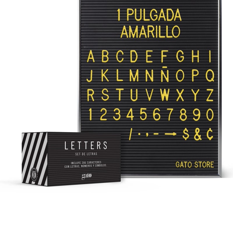 Regalos Corporativos Personalizados | Escritorio y Oficina | Set de Letras para Cartelera Letters 1 con logo