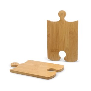 Set de Tablas de Bambú Puzzle con Logo |  Regalos Corporativos | Venta por Mayor | ChilePromo