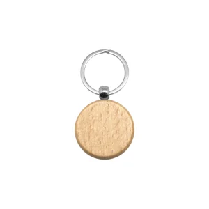 Llavero de Madera Rubí con logo para Empresas | Llaveros Personalizados | Regalos Corporativos ChilePromo | T552-01
