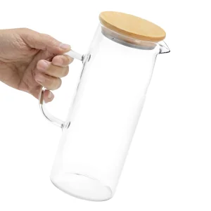 Jarra con Tapa Bambjug con logo para Empresas | Botellas Personalizadas | Regalos Corporativos ChilePromo | T656-01