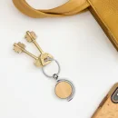 Llavero de Bambú Spin con logo para Empresas | Llaveros Personalizados | Regalos Corporativos ChilePromo | T648-01
