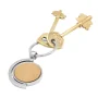 Llavero de Bambú Spin con logo para Empresas | Llaveros Personalizados | Regalos Corporativos ChilePromo | T648-01