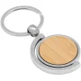 Llavero de Bambú Spin con logo para Empresas | Llaveros Personalizados | Regalos Corporativos ChilePromo | T648-01