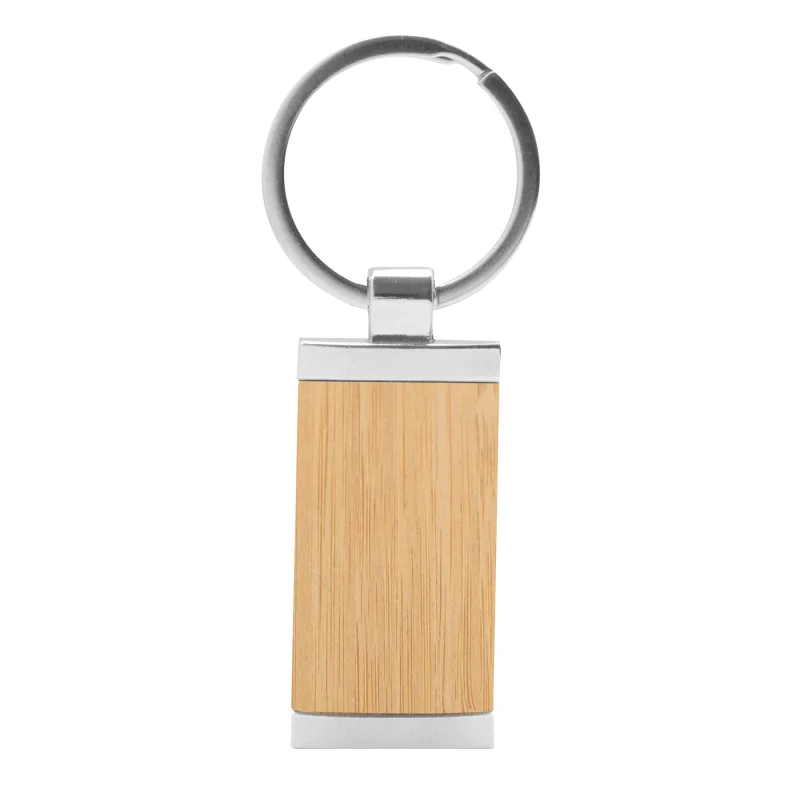 Llavero de Bambú Tag con logo para Empresas | Llaveros Personalizados | Regalos Corporativos ChilePromo | T647-01