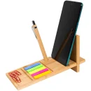 Organizador de Bambú Nagano con logo corporativo personalizado - Regalos Día del Trabajador 2026 - Venta Mayorista de Escritorio