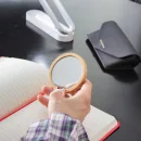 Espejo de Bambú Circular Bella con logo para Empresas | Salud y Belleza | Regalos Corporativos ChilePromo | T595-01