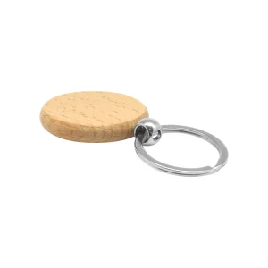 Llavero de Madera Rubí con logo para Empresas | Llaveros Personalizados | Regalos Corporativos ChilePromo | T552-01