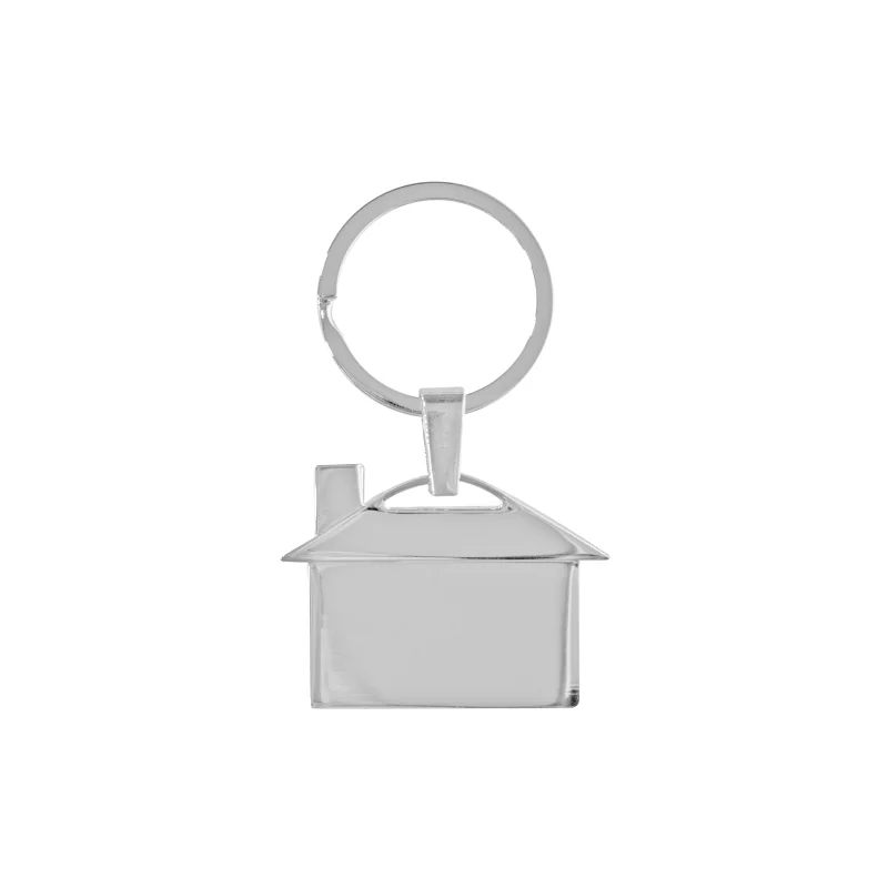 Llavero Metálico forma de Casa con logo para Empresas | Llaveros Personalizados | Regalos Corporativos ChilePromo | T351-01
