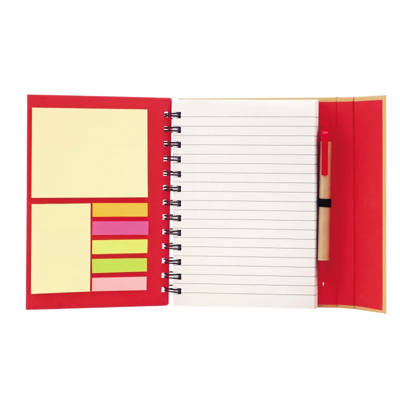 Libreta Eco, Color Rojo, vista 2 de 2