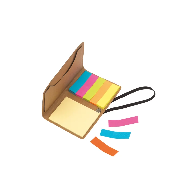 Memo Folder Stick con logo corporativo personalizado - Regalos Día del Trabajador 2026 - Venta Mayorista de Set de Notas