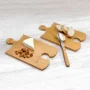 Set de Tablas de Bambú Puzzle con logo corporativo personalizado - Regalos Día del Trabajador 2026 - Venta Mayorista de Accesori