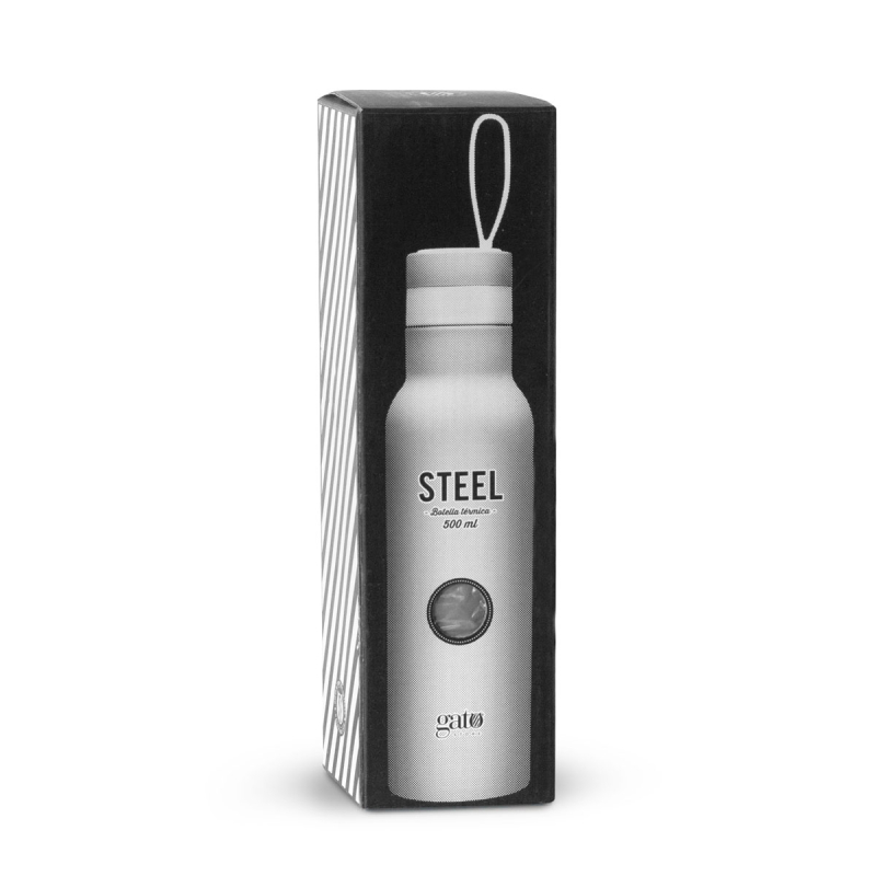 Regalos Corporativos Personalizados | Botellas Personalizadas | Botella Térmica Steel con logo