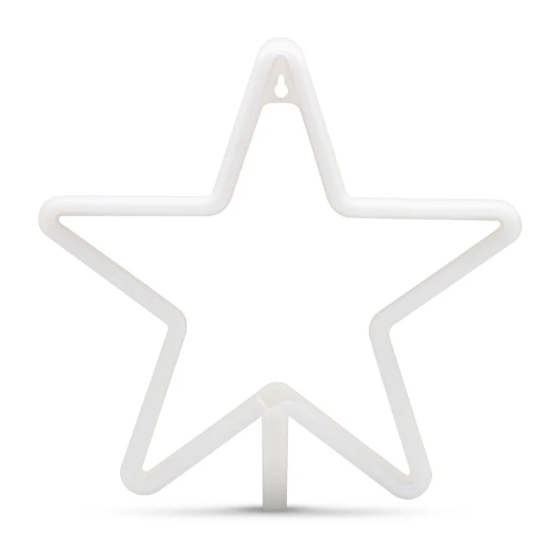 Luz Neón Estrella con logo corporativo personalizado - Regalos Día del Trabajador 2026 - Venta Mayorista de Linternas y Lámparas