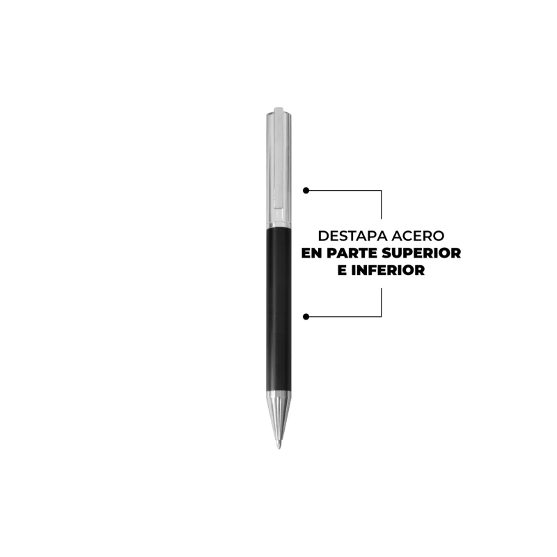 Bolígrafo Sirio Tinta Azul con logo para Empresas | Lápices y Bolígrafos | Regalos Corporativos ChilePromo | BP287-TA-01