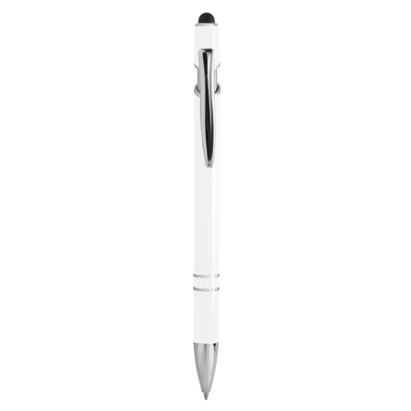 Bolígrafo Touch Glossy, Color Blanco, vista 3 de 4