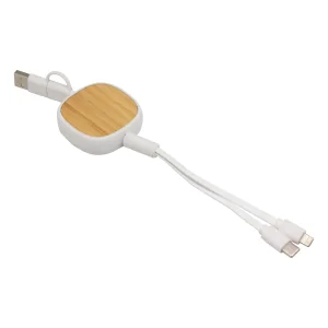 Cable Retráctil de Carga Conny con logo para Empresas | Adaptadores y Cargadores | Regalos Corporativos ChilePromo | EC762-01