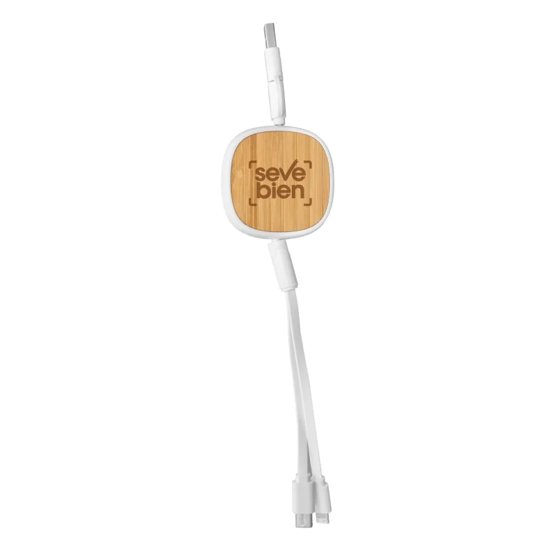 Cable Retráctil de Carga Conny con logo para Empresas | Adaptadores y Cargadores | Regalos Corporativos ChilePromo | EC762-01