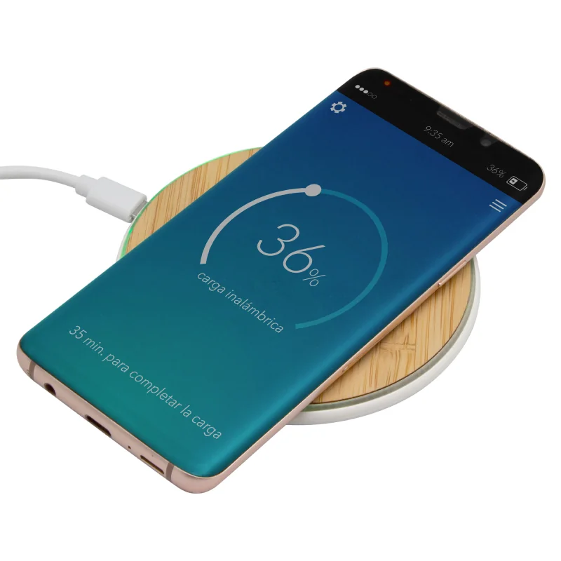 Cargador Inalámbrico Compact con logo para Empresas | Adaptadores y Cargadores | Regalos Corporativos ChilePromo | EC763-01
