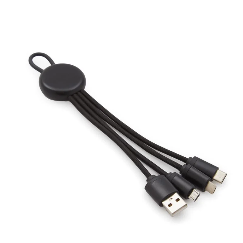 Cable Multicargador Versal 3 en 1 con logo para Empresas | Adaptadores y Cargadores | Regalos Corporativos ChilePromo | 303-04