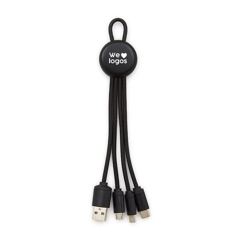 Cable Multicargador Versal 3 en 1 con logo para Empresas | Adaptadores y Cargadores | Regalos Corporativos ChilePromo | 303-04