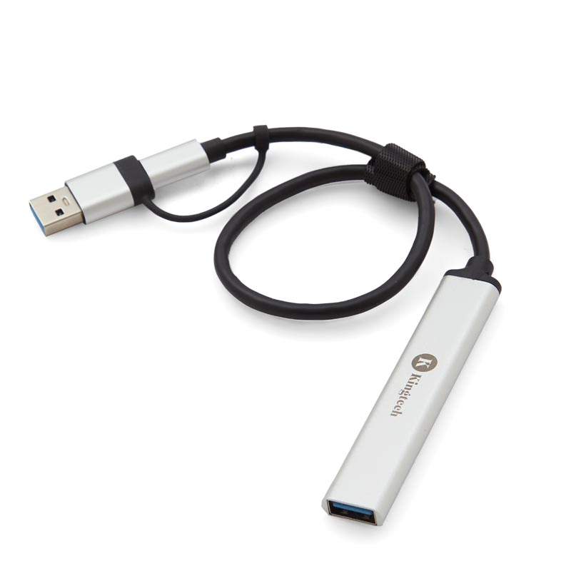 Regalos Corporativos Personalizados | Adaptadores y Cargadores Personalizados | Hub USB-C Slim con logo