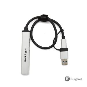 Hub USB-C Slim con logo para Empresas | Adaptadores y Cargadores | Regalos Corporativos ChilePromo | 305-04