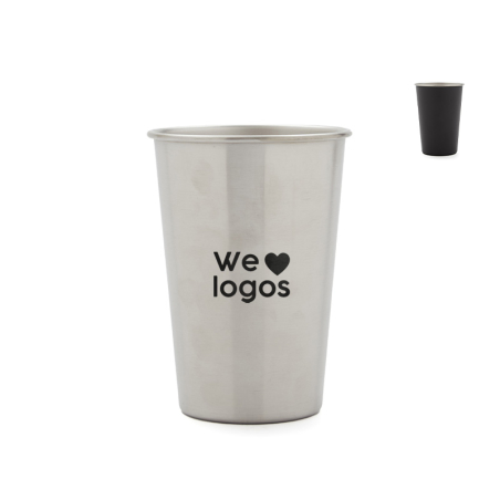 Regalos Corporativos Personalizados | Tazas y Vasos Personalizados | Vaso de Acero Inox. Unico 480 ml con logo