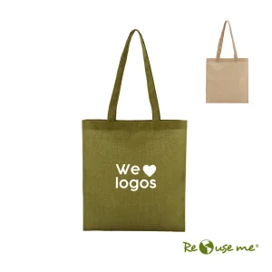 Bolsa de Yute Hemp con logo para Empresas | Bolsas Personalizadas | Regalos Corporativos ChilePromo | 327-04