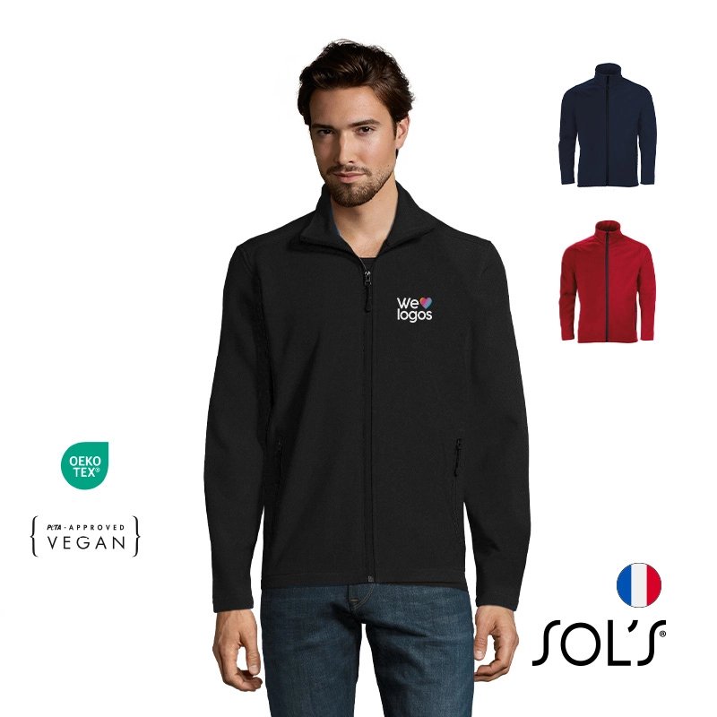 Chaqueta Softshell Race Hombre Personalizada con Logo | ChilePromo