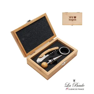 Set de Vino Laroche con logo para Empresas | Gourmet y Sommelier | Regalos Corporativos ChilePromo | 69-04