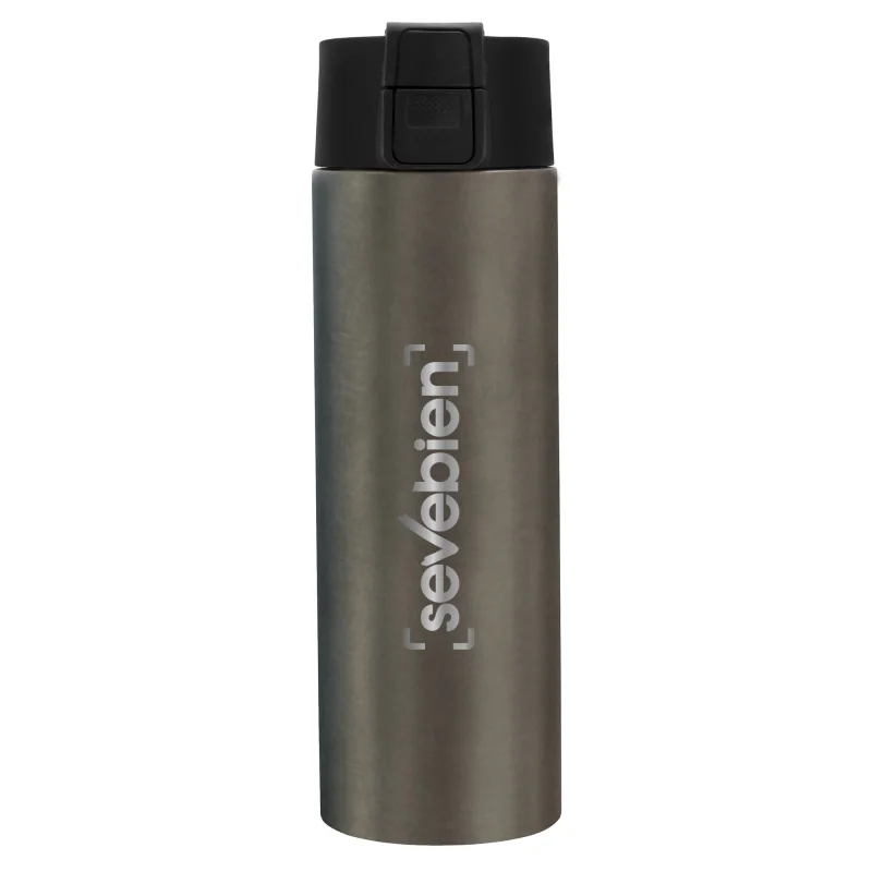 Botella Térmica Ally, Color GRIS GUN METAL, vista 4 de 12