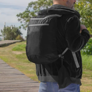 Mochila Plegable Optima, Color Negro, vista 2 de 6