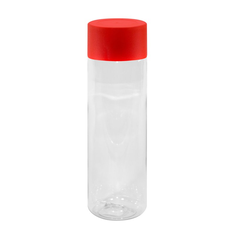 Botella Hawaii Honolulu Mate, Color Transparente/rojo Mate