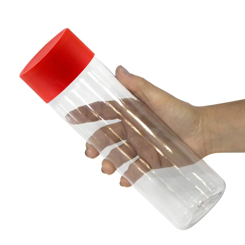 Botella Hawaii Honolulu Mate, Color Transparente/rojo Mate, vista 6 de 6
