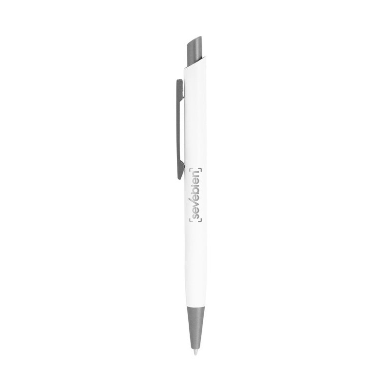 Bolígrafo Howard Tinta azul, Color Blanco, vista 3 de 4