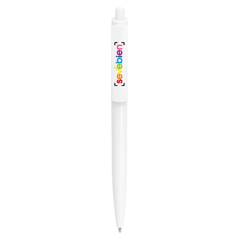 Bolígrafo Sheldon Tinta azul, Color Blanco, vista 3 de 4