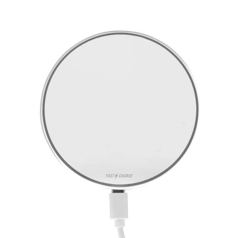 Cargador inalámbrico Disco con logo para Empresas | Adaptadores y Cargadores | Regalos Corporativos ChilePromo | EC767-01