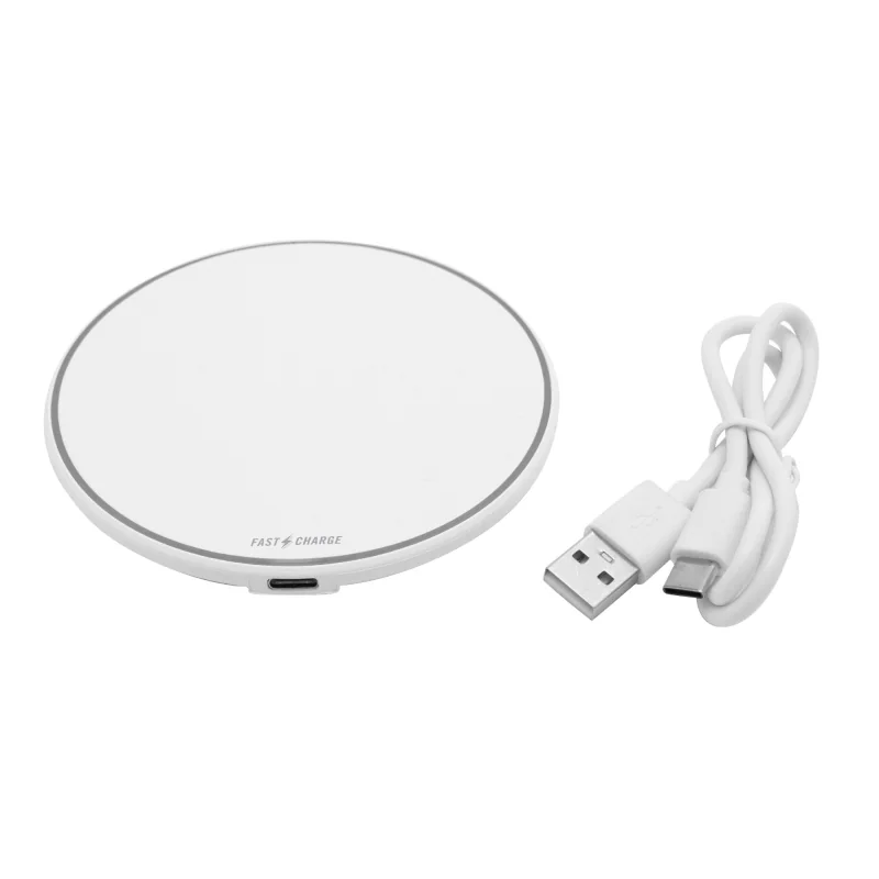 Cargador inalámbrico Disco con logo para Empresas | Adaptadores y Cargadores | Regalos Corporativos ChilePromo | EC767-01