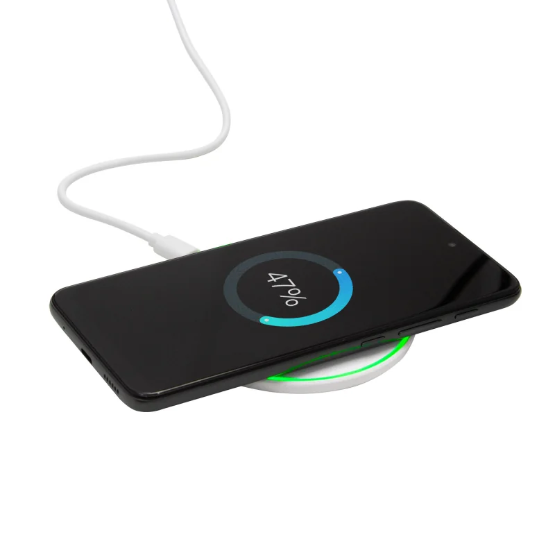 Cargador inalámbrico Disco con logo para Empresas | Adaptadores y Cargadores | Regalos Corporativos ChilePromo | EC767-01