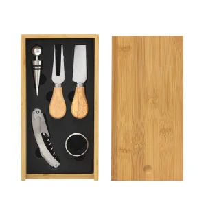 Set de vino y Tabla Winchester con logo para Empresas | Gourmet y Sommelier | Regalos Corporativos ChilePromo | T708-01
