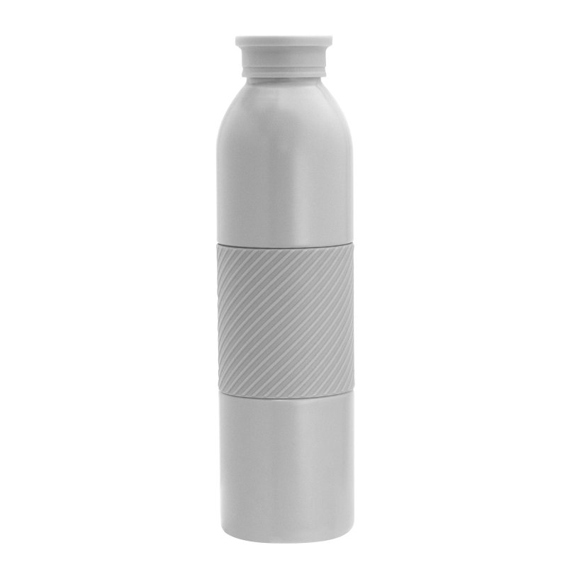 Botella Térmica Grip, Color Gris Claro