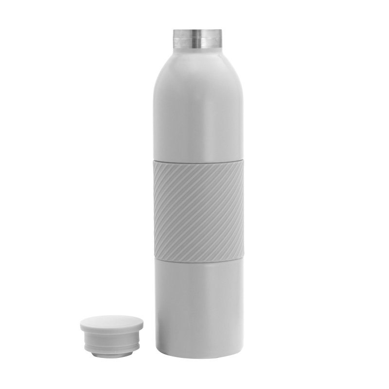 Botella Térmica Grip, Color Gris Claro, vista 4 de 7