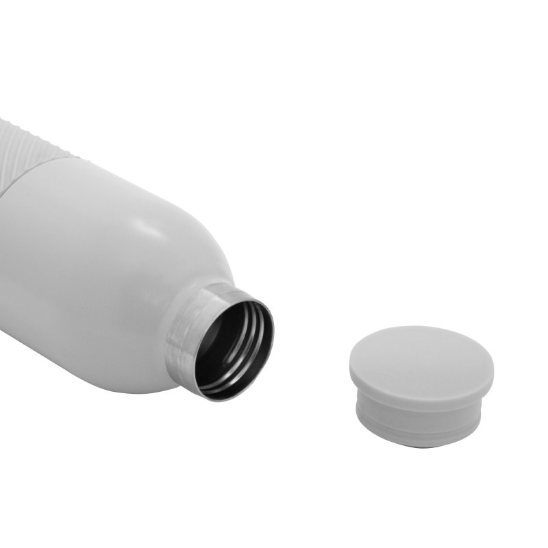 Botella Térmica Grip, Color Gris Claro, vista 5 de 7